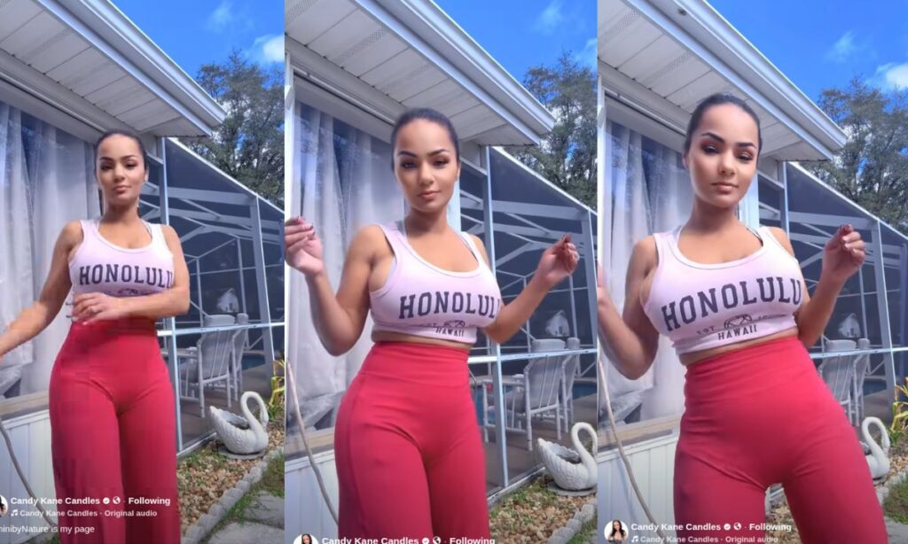 Queen Candy Kane performing pec popping to Baby Shark Remix